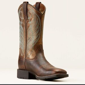 Ariat Round Up Wide Square Toe Western Boot Cowboy Boots Women's Size 8B